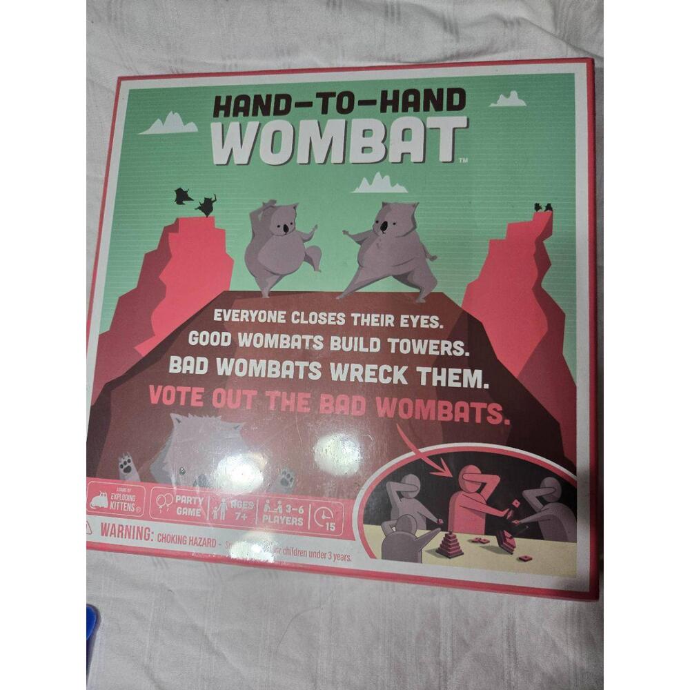 Exploding Kittens Hand To Hand Wombat Board Game Party Game Fast Play Ages 7+